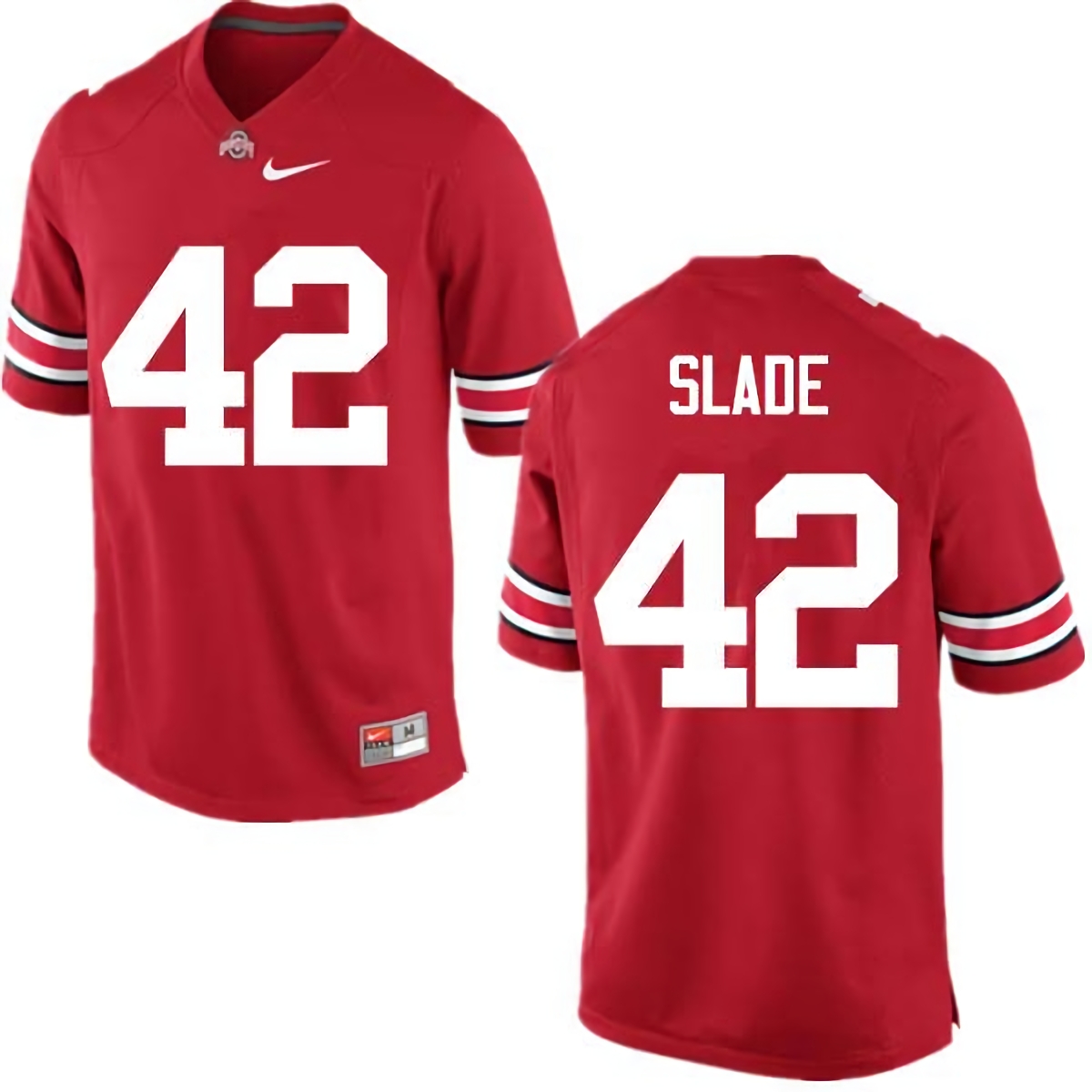 Darius Slade Ohio State Buckeyes Men's NCAA #42 Nike Red College Stitched Football Jersey FHP8856YO